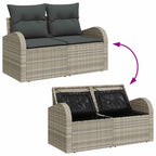 Tuin Sofa Set Met Kussen Met Opslag 8 Pcs Poly Riet