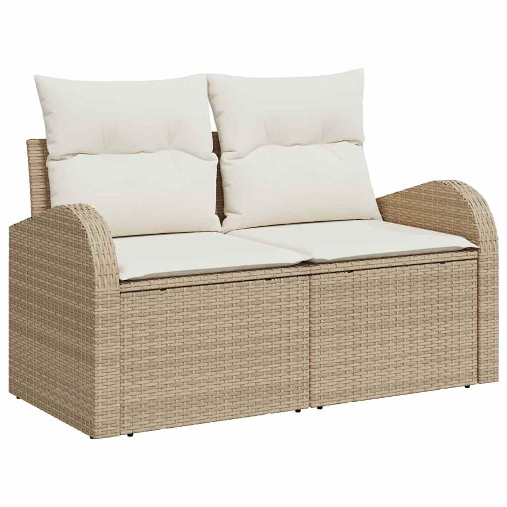 Tuin Sofa Set Met Kussen Met Opslag 6 Pcs Poly Riet