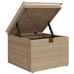 Tuin Sofa Set Met Kussen Met Opslag 6 Pcs Poly Riet