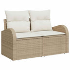 Tuin Sofa Set Met Kussen Met Opslag 9 Pcs Poly Riet