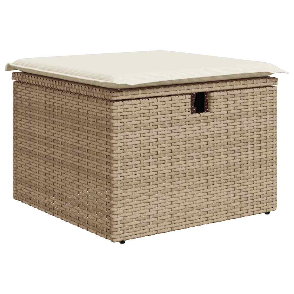 Tuin Sofa Set Met Kussen Met Opslag 9 Pcs Poly Riet