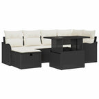Tuin Sofa Set Met Kussen Met Opslag 7 Pcs Poly Riet
