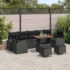 Tuin Sofa Set Met Kussen 10 Pcs Poly Riet