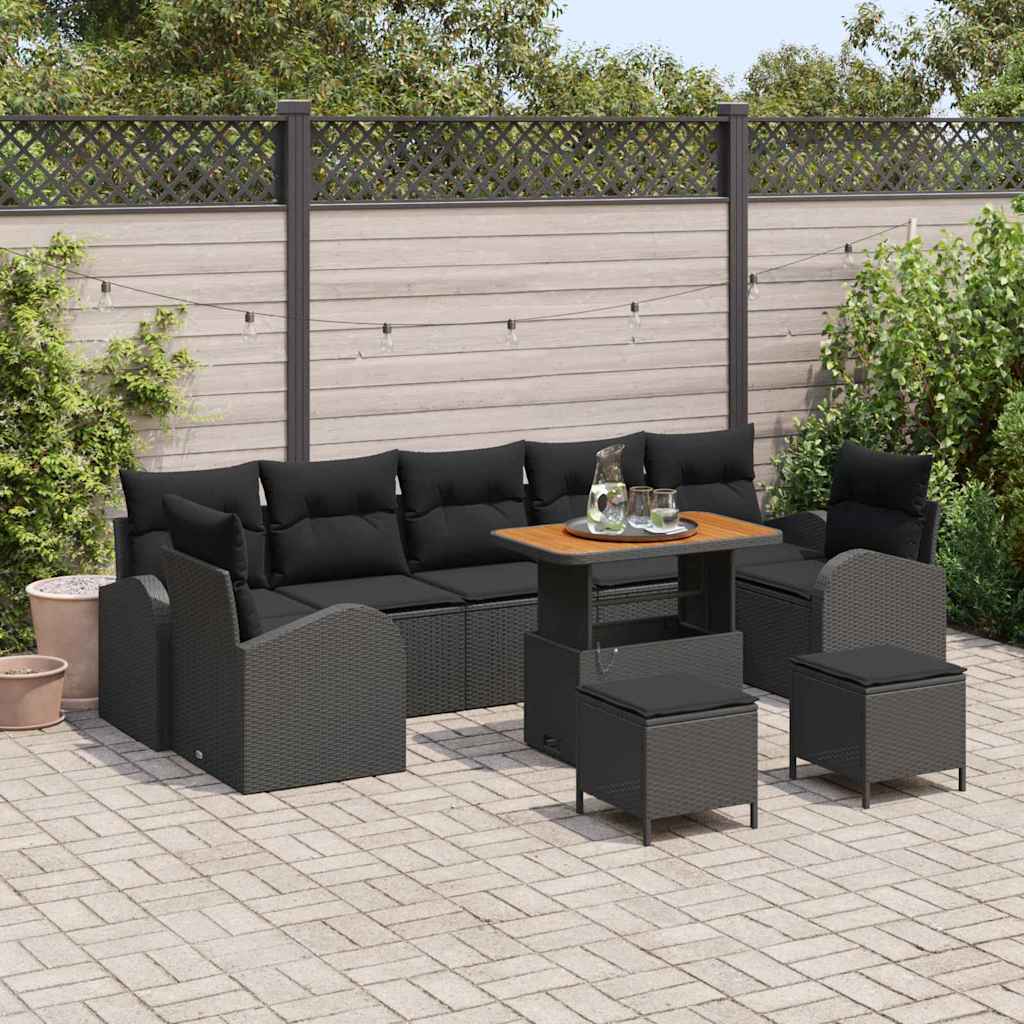 Tuin Sofa Set Met Kussen 10 Pcs Poly Riet