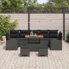 Tuin Sofa Set Met Kussen 10 Pcs Poly Riet