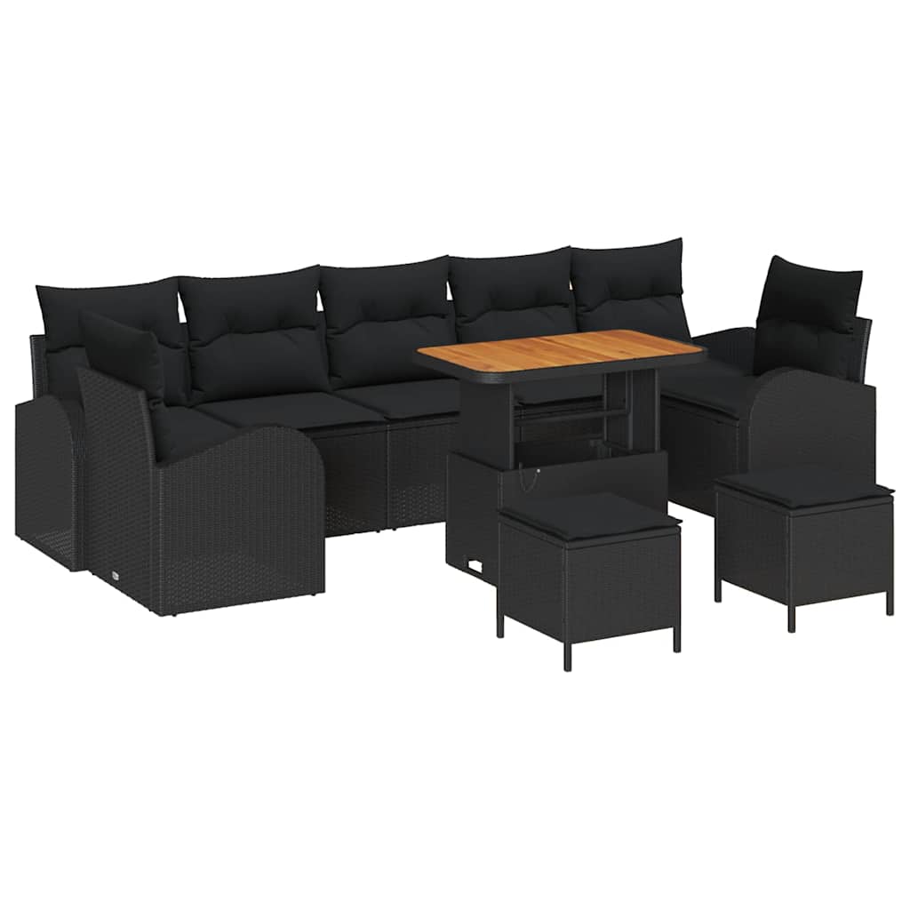 Tuin Sofa Set Met Kussen 10 Pcs Poly Riet