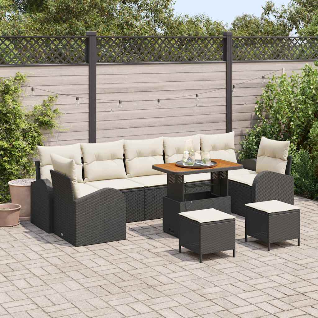 Tuin Sofa Set Met Kussen 10 Pcs Poly Riet