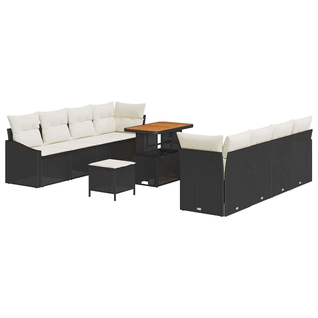 Tuin Sofa Set Met Kussen 11 Pcs Poly Riet