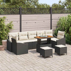 Tuin Sofa Set Met Kussen 10 Pcs Poly Riet