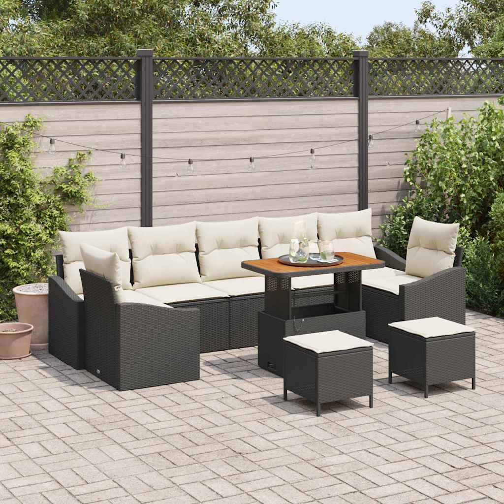 Tuin Sofa Set Met Kussen 10 Pcs Poly Riet