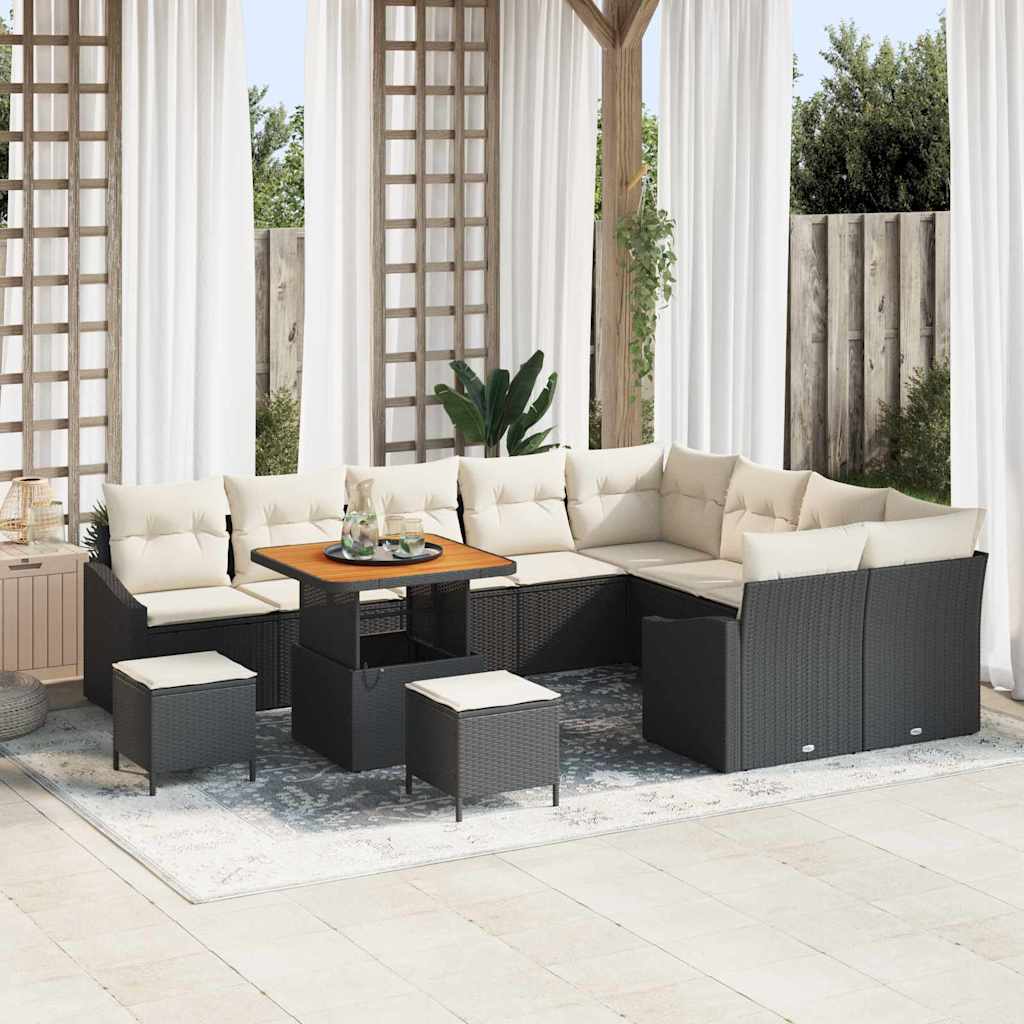 Tuin Sofa Set Met Kussen 13 Pcs Poly Riet