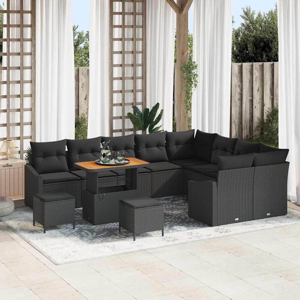 Tuin Sofa Set Met Kussen 13 Pcs Poly Riet