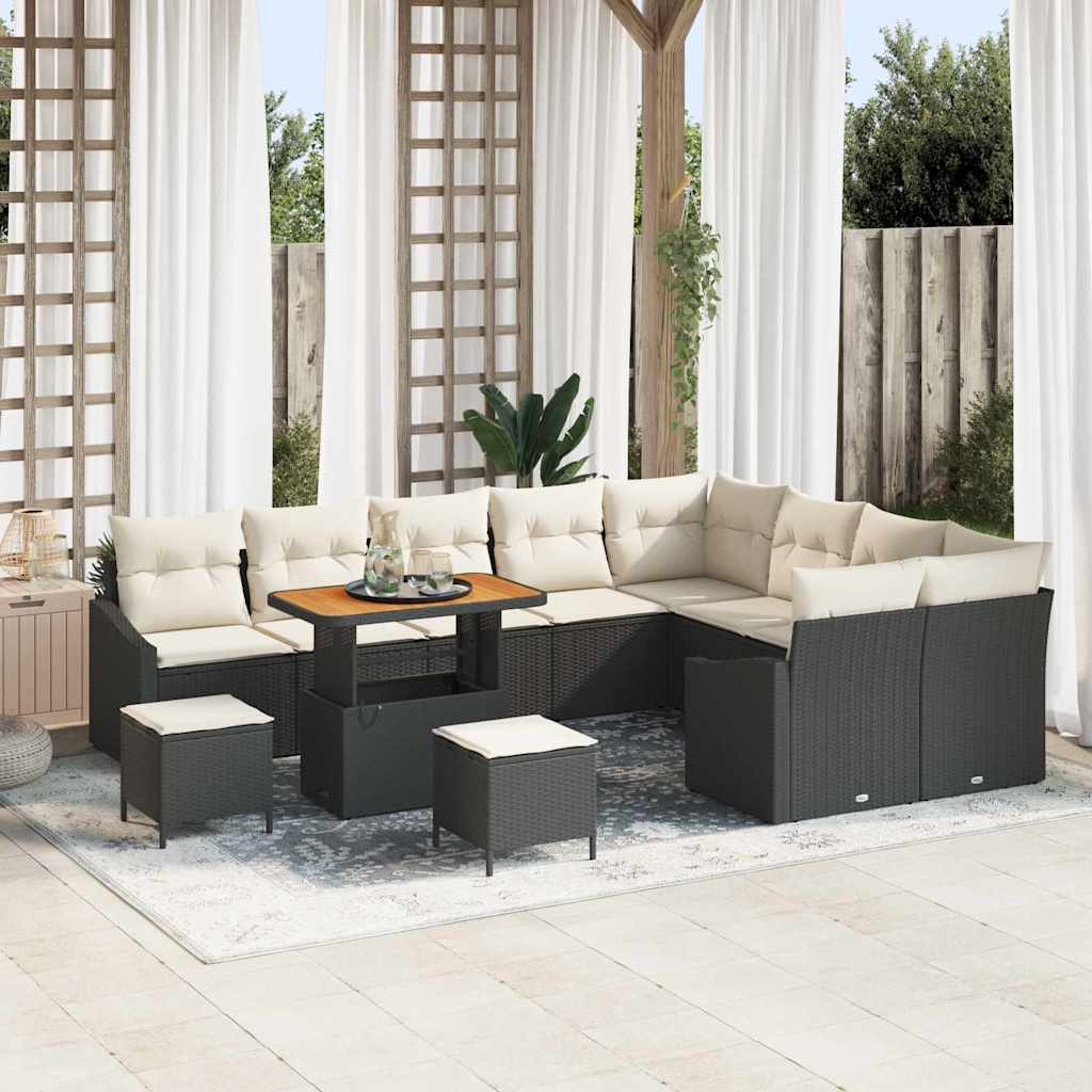 Tuin Sofa Set Met Kussen 13 Pcs Poly Riet