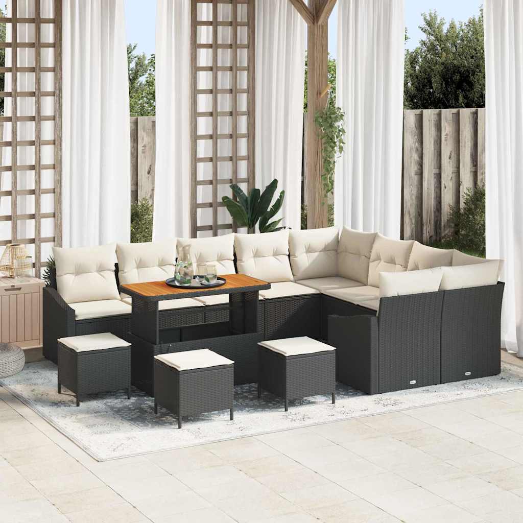 Tuin Sofa Set Met Kussen 13 Pcs Poly Riet