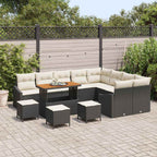 Tuin Sofa Set Met Kussen 13 Pcs Poly Riet