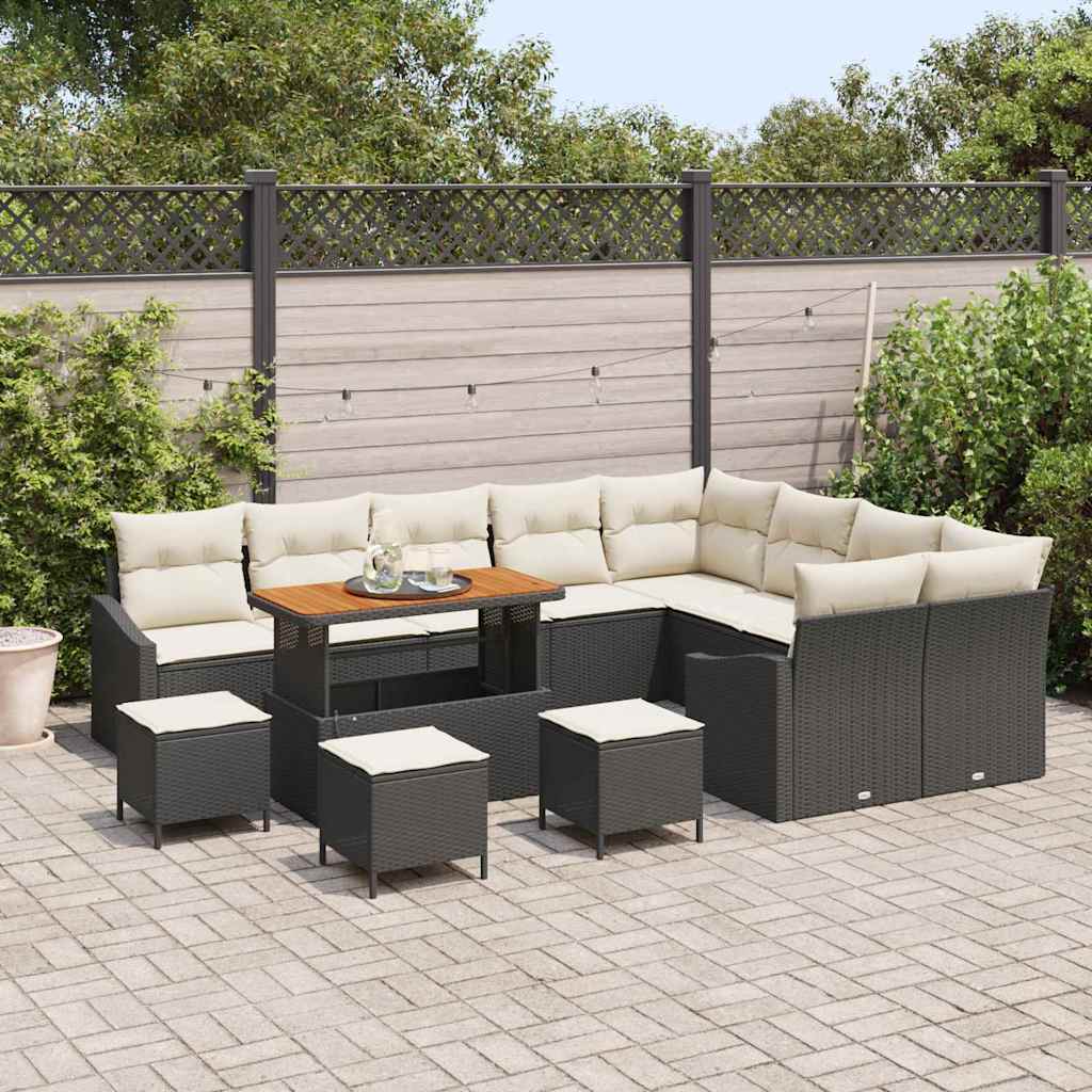 Tuin Sofa Set Met Kussen 13 Pcs Poly Riet