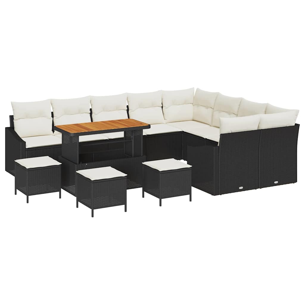 Tuin Sofa Set Met Kussen 13 Pcs Poly Riet