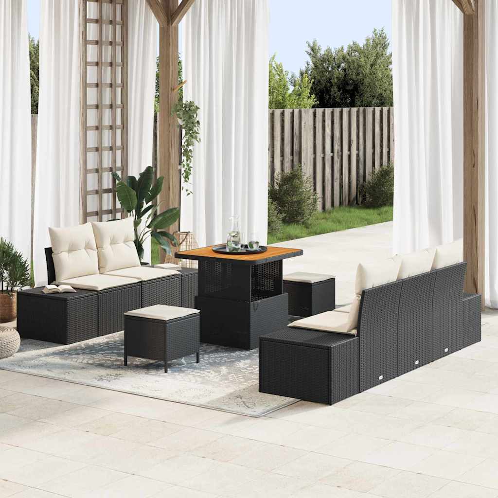 Tuin Sofa Set Met Kussen 8 Pcs Poly Riet