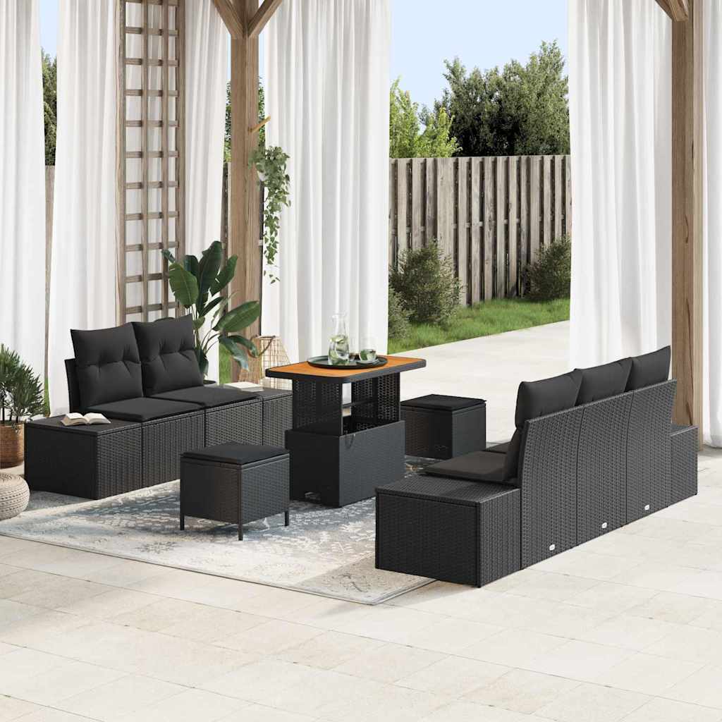 Tuin Sofa Set Met Kussen 8 Pcs Poly Riet
