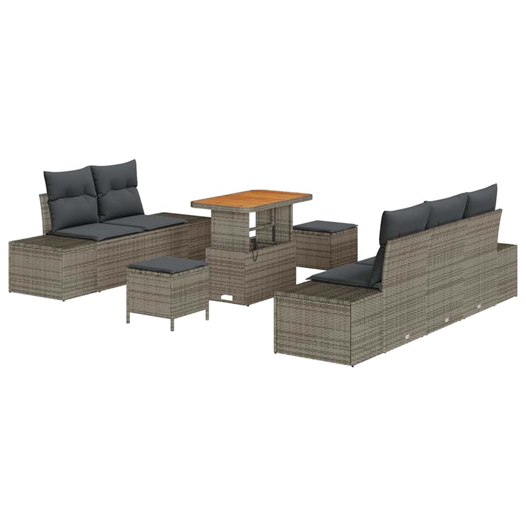 Tuin Sofa Set Met Kussen 8 Pcs Poly Riet