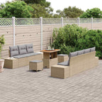 Tuin Sofa Set Met Kussen 10 Pcs Poly Riet