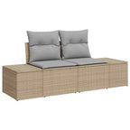 Tuin Sofa Set Met Kussen 10 Pcs Poly Riet