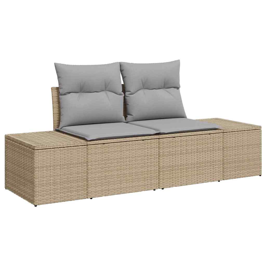 Tuin Sofa Set Met Kussen 10 Pcs Poly Riet