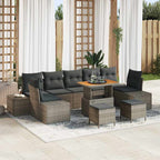 Tuin Sofa Set Met Kussen 10 Pcs Poly Riet
