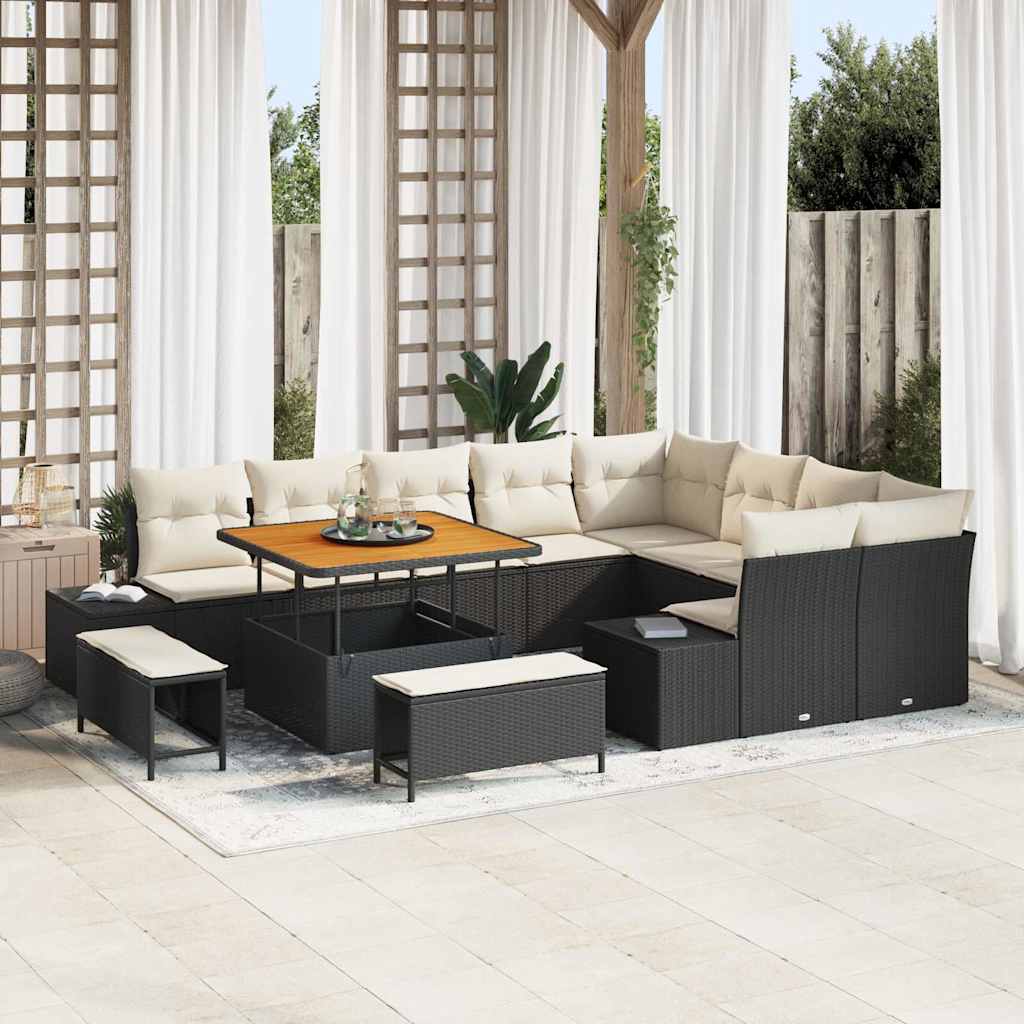 Tuin Sofa Set Met Opslag 12 Pcs Poly Riet