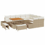 Tuin Sofa Set Met Opslag 12 Pcs Poly Riet