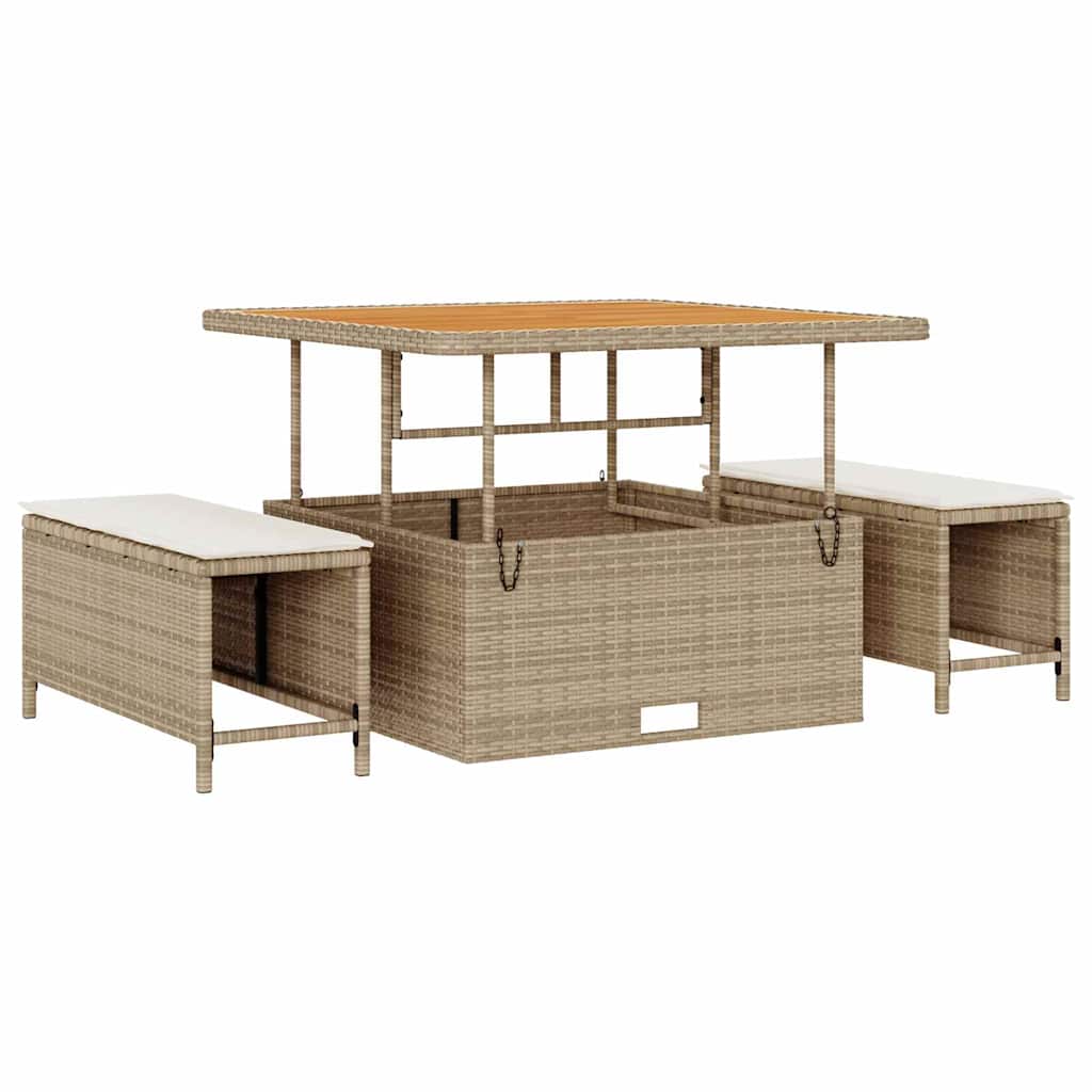 Tuin Sofa Set Met Opslag 12 Pcs Poly Riet