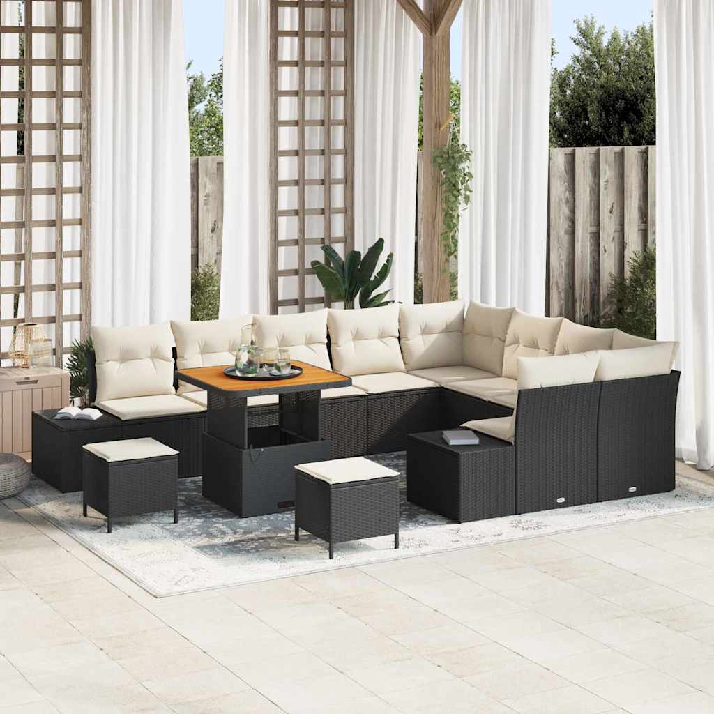 Tuin Sofa Set Met Opslag 12 Pcs Poly Riet