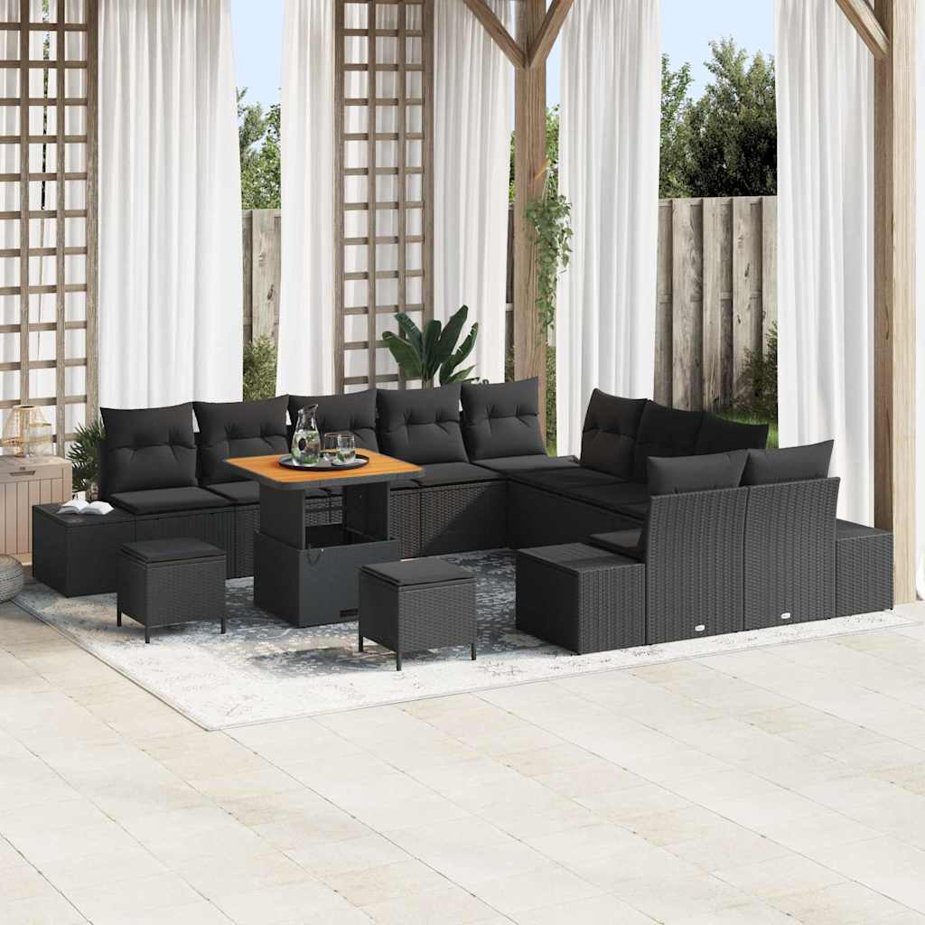 Tuin Sofa Set Met Kussen 13 Pcs Poly Riet