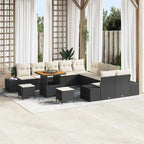 Tuin Sofa Set Met Kussen 13 Pcs Poly Riet