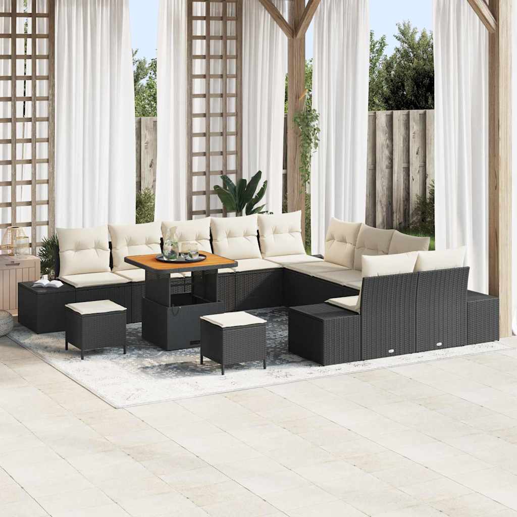 Tuin Sofa Set Met Kussen 13 Pcs Poly Riet
