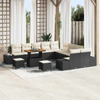 Tuin Sofa Set Met Kussen 13 Pcs Poly Riet