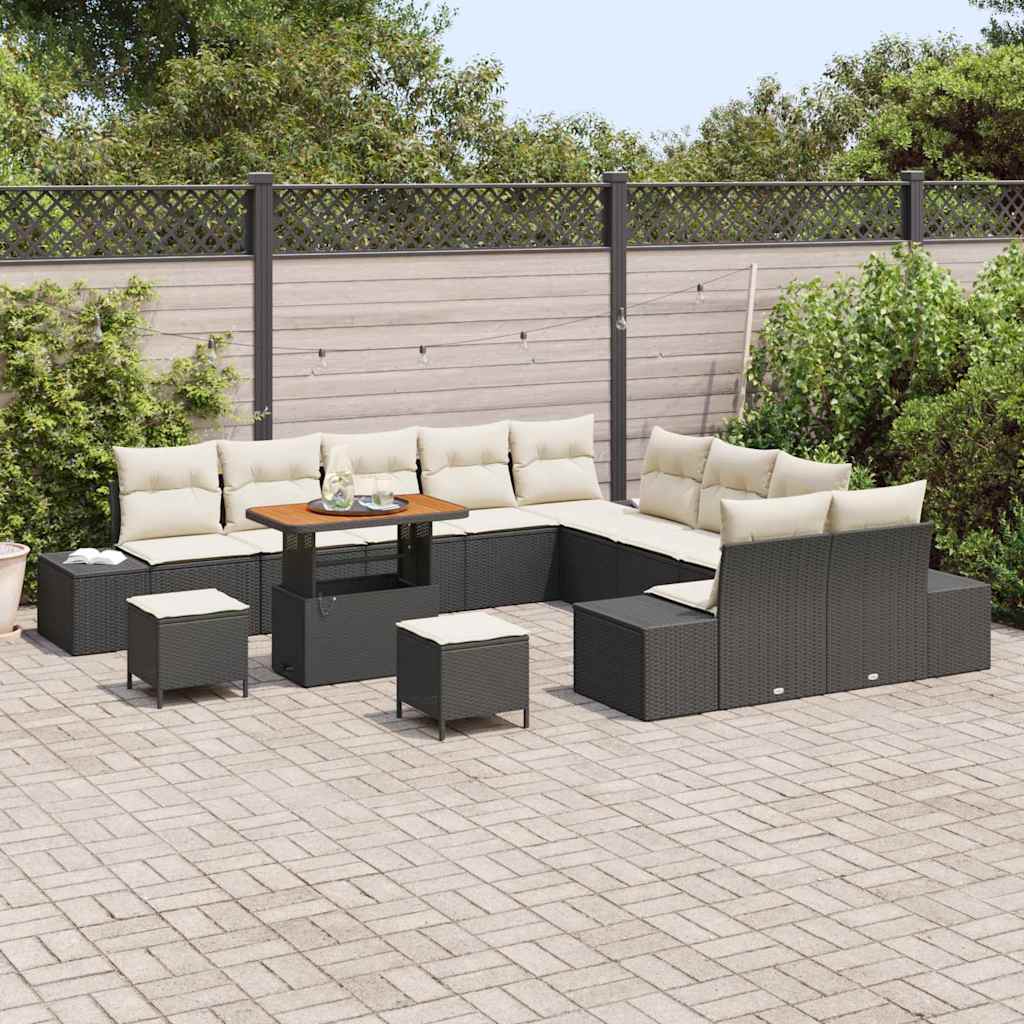Tuin Sofa Set Met Kussen 13 Pcs Poly Riet
