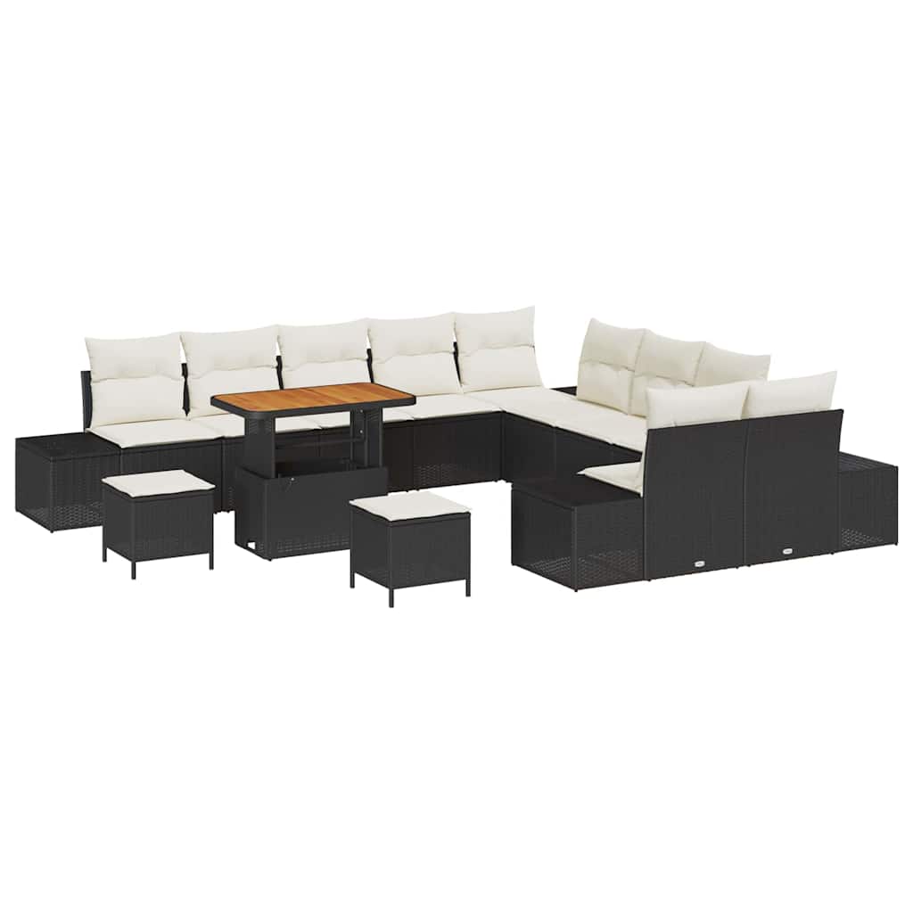Tuin Sofa Set Met Kussen 13 Pcs Poly Riet
