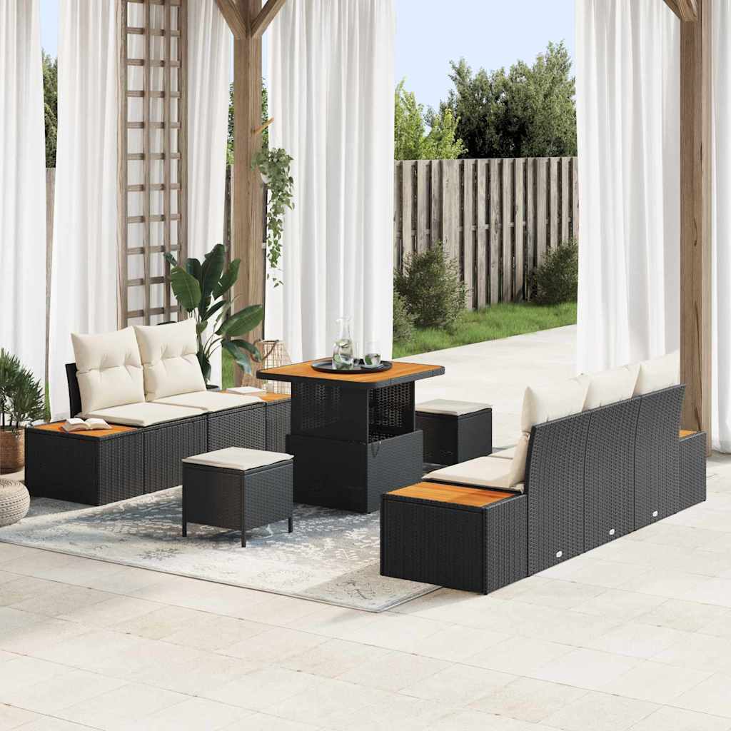 Tuin Sofa Set Met Kussen 8 Pcs Poly Riet