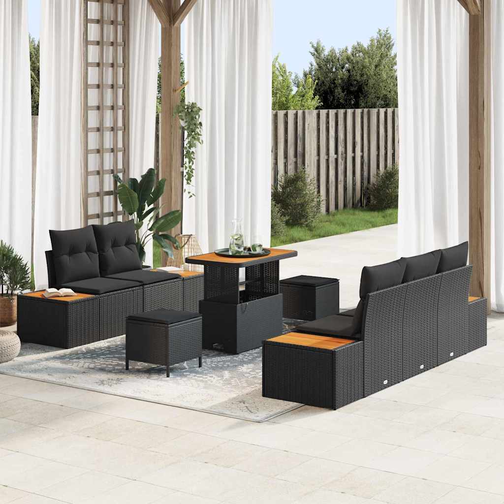 Tuin Sofa Set Met Kussen 8 Pcs Poly Riet