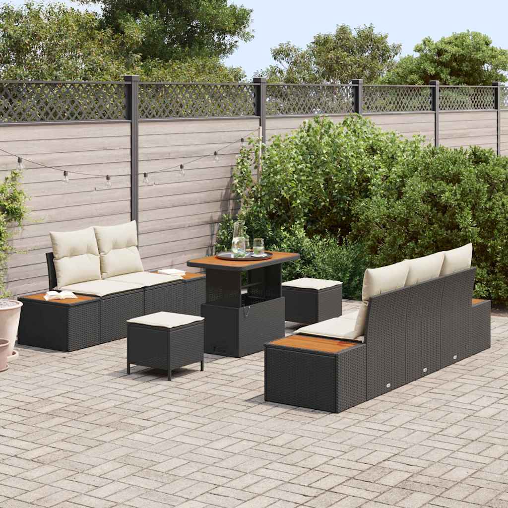 Tuin Sofa Set Met Kussen 8 Pcs Poly Riet