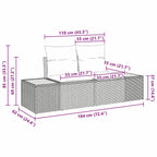 Tuin Sofa Set Met Kussen 8 Pcs Poly Riet