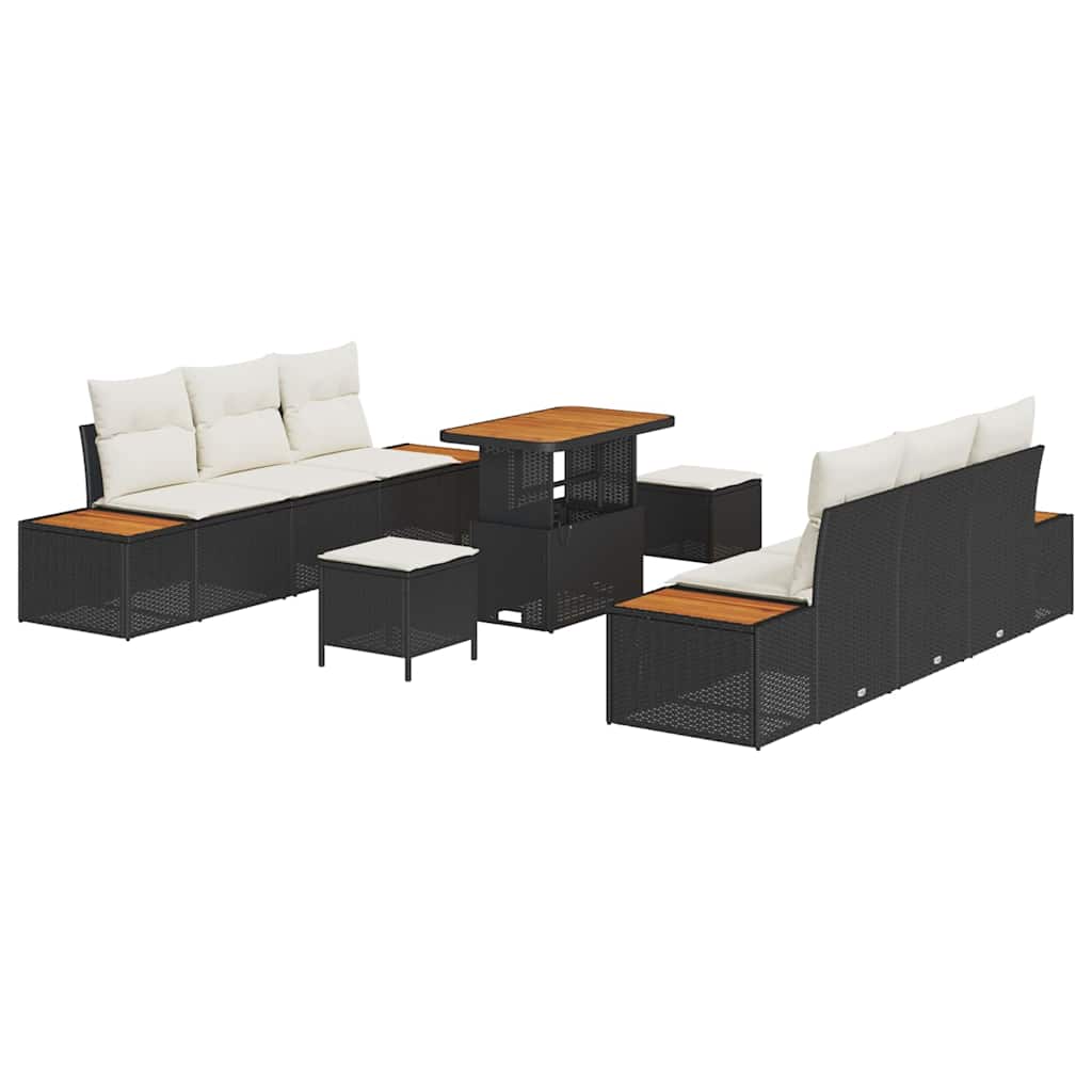 Tuin Sofa Set Met Kussen 9 Pcs Poly Riet