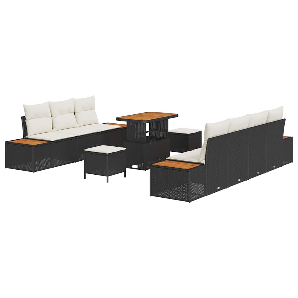 Tuin Sofa Set Met Kussen 10 Pcs Poly Riet