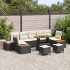 Tuin Sofa Set Met Kussen 10 Pcs Poly Riet