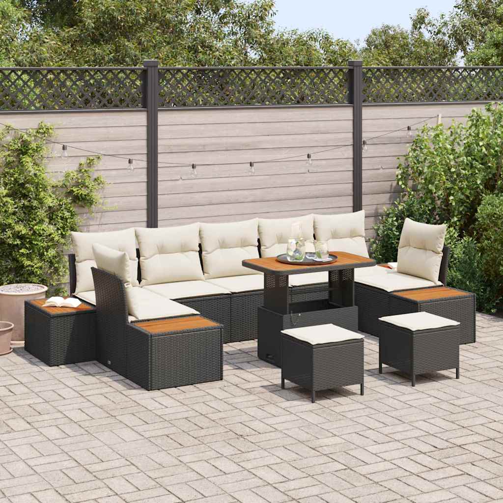 Tuin Sofa Set Met Kussen 10 Pcs Poly Riet