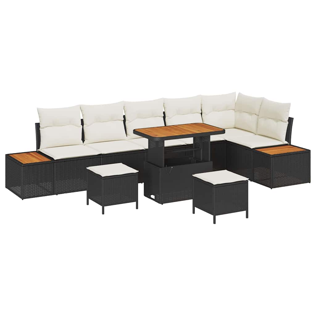 Tuin Sofa Set Met Kussen 9 Pcs Poly Riet