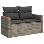 Tuin Sofa Set Met Kussen 10 Pcs Poly Riet