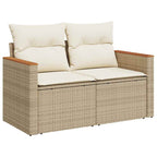 Tuin Sofa Set Met Kussen 11 Pcs Poly Riet
