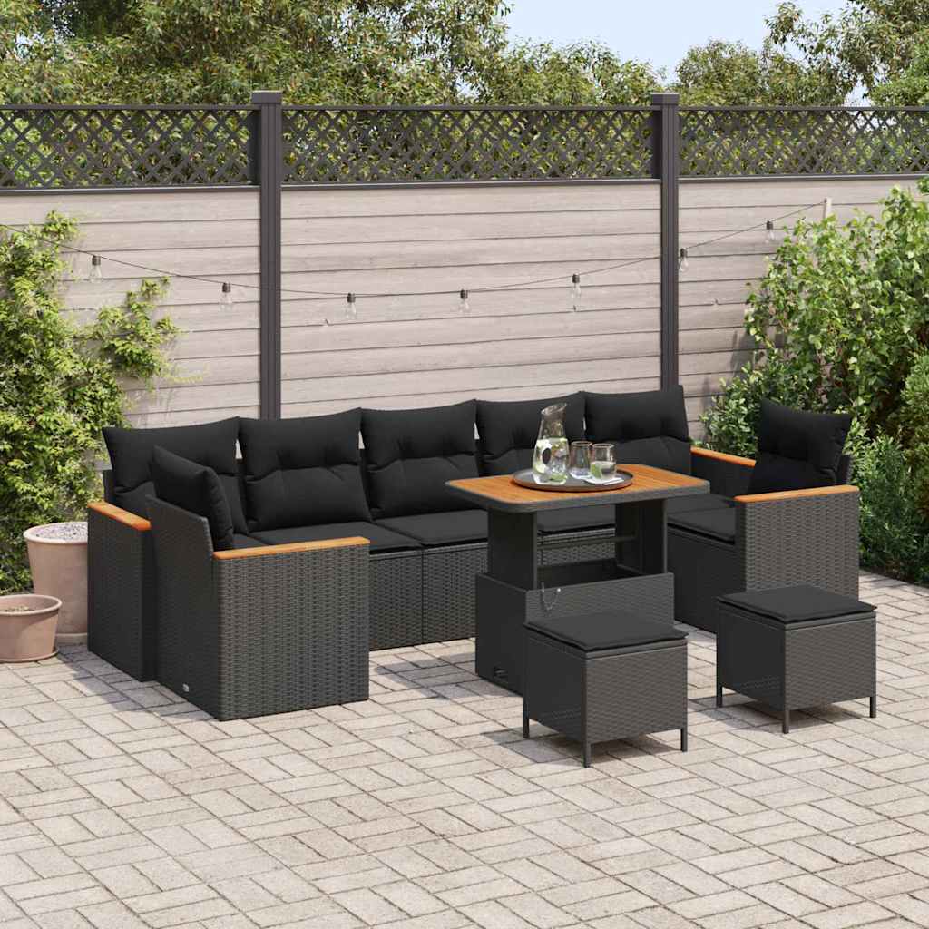 Tuin Sofa Set Met Kussen 10 Pcs Poly Riet